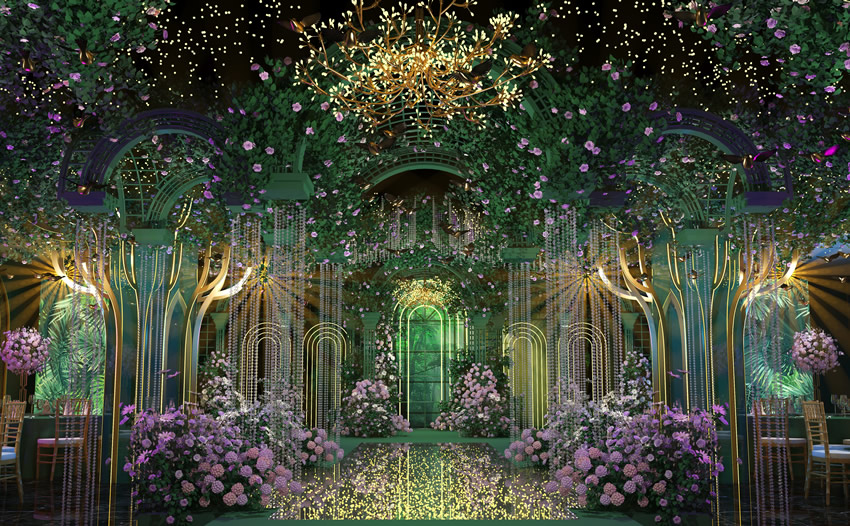 潍坊奇妙森林婚礼堂效果展示