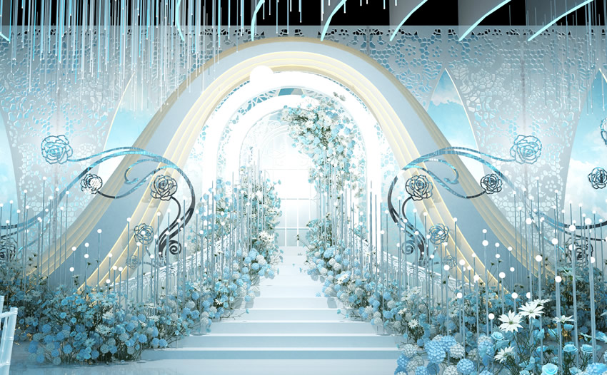 潍坊釡香烙馍村水晶厅效果展示